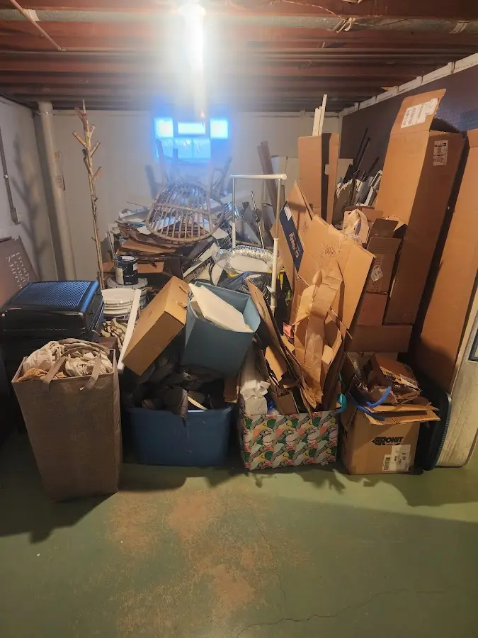 Roll-off dumpster container at job site for Construction Dumpster Rental in Gresham Park